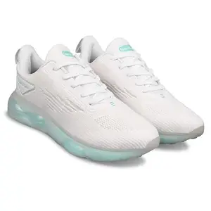 Sspoton Sspot On Men's White Mint Lightweight Flying Imported Fabric with Phylon Sole Lace Up Running Shoes_9UK