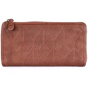 KOMPANERO Genuine Leather Women's Wallet (C-12938-COGNAC)