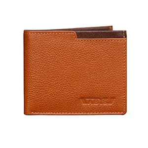 ABYS Raksha Bandhan Special Tan-Brown Genuine Leather Wallet & Rakhi Combo Gift Set for Brother (6605TNBX)