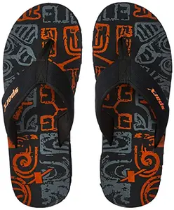 Sparx mens SF0080G Blackneonorange Flip-Flop - 7 UK (SF0080GBKNO0007)