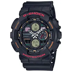 Casio G-Shock GA-140-1A4DR Analog-Digital Black Dial Men Watch Black Resin Strap (G976)