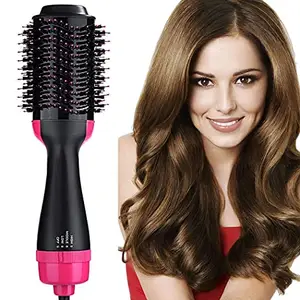 VVV One Step Hair Dryer and Volumizer, Hot Air Brush, 3 in1 Styling Brush Styler, Negative Ion Hair Straightener Curler Brush for All Hairstyle