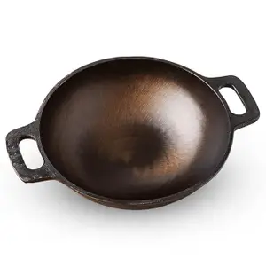 The Indus Valley Super Smooth Cast Iron Kadai/Kadhai for Deep Frying