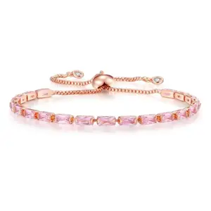 Visit the Nilu's Collection Store Nilu's Collection Stylish Cubic Zirconia American Diamond Adjustable Bracelet For Women & Girls Bracelet, Gift for Her