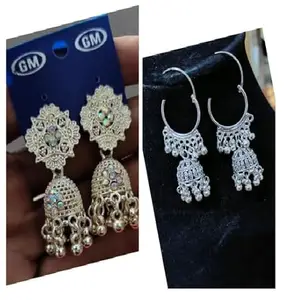 IZAAN ENTERPRISES Trending Stylish Pearl Jhumka Jhumki Pearl Traditional Earrings for Women and Girls