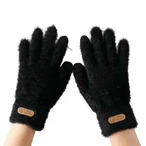 Creature Women's Winter Touchscreen Gloves Warm Fleece Furry Gloves Elastic Cuff Winter Gloves