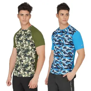 Vector X OMT-171 Men's Polyester Sublimation Round Neck T-Shirt (Pack of 2)