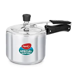 Pigeon by Stovekraft Non Induction Base Aluminium Inner Lid Pressure Cooker, 14459 (3 L)