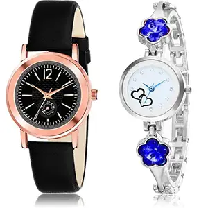 NEUTRON Luxury Analog Black and White Color Dial Women Watch - GW11-G433 (Pack of 2)