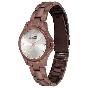 FASTTIME Charming Brown Solid Metal Watch with Beautiful DIAL 3210 WCMS