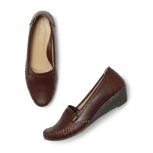 Everly Women Synthetic Tan Loafers -(6) - MNT6005MNS39