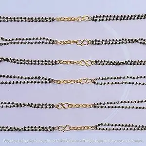 Kavya Fashion Adjustable Extender Chain for Necklace Bracelet Jewelry Making/Beads & Jewelry Making | Jewelry Findings | Jewelry Making Chains (Mangalsutra Moti Chain-10)