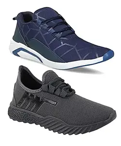 TYING Multicolor (9363-1244) Men's Casual Sports Running Shoes 6 UK (Set of 2 Pair)
