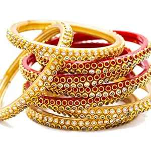 Swara Creations Glass Bangles Set for Special Occasions for Women & Girls (Medium,2.6 Size)