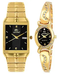 ADAMO Enchant Couple's Wrist Watch 9151-2468YM02