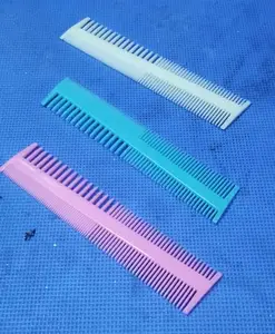 4 in 1 Plastic Hair Comb (22 x 4.5 cm) (3 Pcs) Multicolour