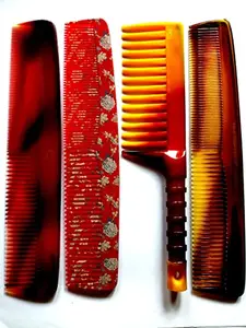 Kanta Stores Derby D41 Graduated & Wide Teeth Shampoo Hair Comb for Women & Men (Pack of 4)