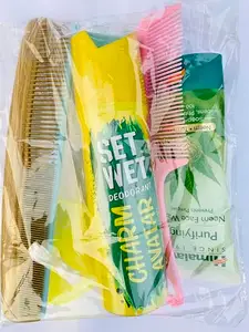 Deodorant with Hair Comb and Styling Brush, Personal Care Kit