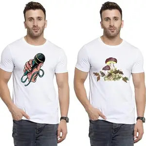 SST - Where Fashion Begins | DP-7969 | Polyester Graphic Print T-Shirt | for Men & Boy | Pack of 2
