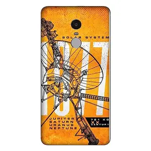 SKINADDA Skins for Mobile Compatible with REDMI Note 4 (Not Back Cover) Scratchless, Back & Camera Protector, Wrap Skins for REDMI Note 4; REDMI Note 4-JAM-006