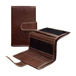 MATSS Raksha Bandhan Special Coffee Artificial Leather Brown Wallet with Rakhi Combo Gift
