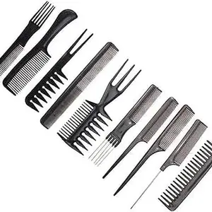 Bro Flame Comb Set Variety Pack Great for All Hair Types (10 IN 1 COMB)