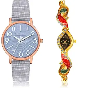 NIKOLA Collection Analog Grey and White Color Dial Women Watch - GM350-G117 (Pack of 2)