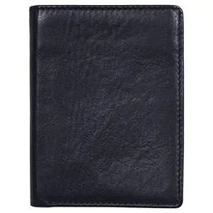 Leatherman Fashion LMN Genuine Leather Unisex Black Wallet 3 Card Slots