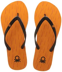 United Colors of Benetton Women's Orange Flip-Flops and House Slippers - 3 UK/India (35.5 EU) (17P8CFFPL953I)