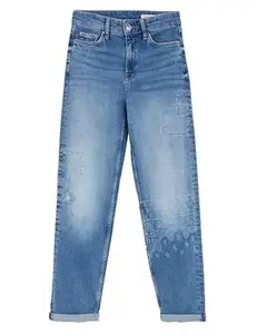 Visit the Marks & Spencer Store Marks & Spencer Womens Light Wash High Rise Boyfriend Fit Jeans