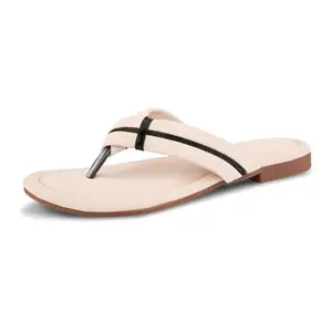 Visit the Centrino Store Centrino Women's Flat Thong Sandals | Stylish Embellished Strappy Flip-Flops | Open-Toe Slip-On with Metallic Studs| Soft Cushioned Footbed for Comfort | Elegant & Durable Fashion Footwear (9313)