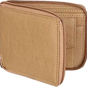 FILL CRYPPIES Men Casual Beige Artificial Leather Wallet (5 Card Slots)