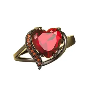 IC - 1606 Valentine Red Crystal Rings M2