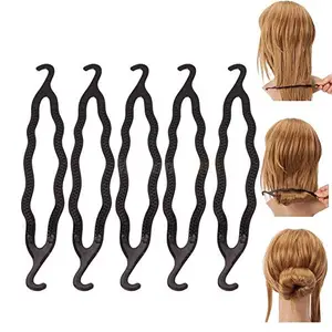 UVA WORLD Twist Holder Clip Magic Roll Bun Hair Twist Braid Tool (Pack of 5)