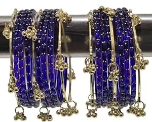 Kashmiri Bangles Bracelet Chudia Set of 18 for Women Bridal Marriage Bride Traditional Wedding Jewelry Indian Ethnic Party Ladies Fashion Bangle Chudia Set Handmade Stylish Bridal Chooda