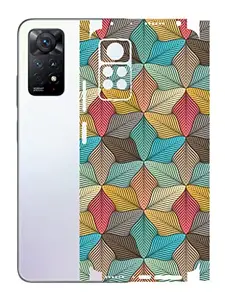 AtOdds - Redmi Note 11 Pro Mobile Back Skin Rear Screen Guard Protector Film Wrap (Coverage - Back+Camera+Sides) (Autumn)
