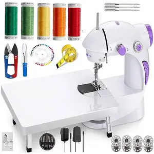 Appigo mini tailoring machine | mini sewing machine | mini portable sewing machine | mini stitching machine | mini silai machine for clothes | Table Set, Foot Pedal, Adapter Kit
