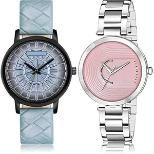 NEUTRON Diwali Analog Blue and Pink Color Dial Women Watch - GM510-GM218 (Pack of 2)
