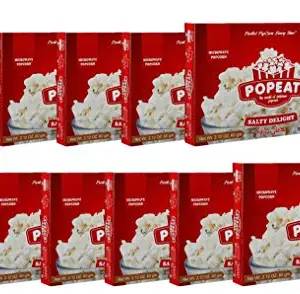 PopEat Salty Delight Microwave Popcorn (Pack of 11 X 60 Grms)