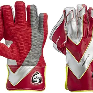 SG Leather, Rubber Tournament Wicket Keeping Gloves, Adult (Color May Vary), Cricket