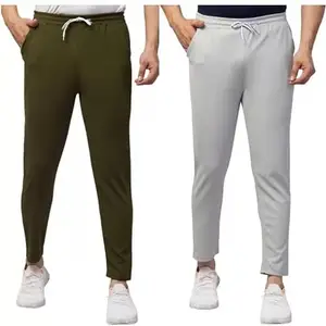 APHE FASHION Men's Track Pant Casual Wear Runing Sports Joggers Lower (XXL, Grey Olive)