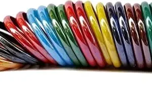 Vishrut glass Kada Set Multi Color china kada Studded worked Glossy finished Bangle/KadaWomen/Girls Gold (24)