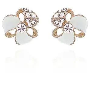 YouBella Jewellery Stylish Earrings for Girls and Women (WHITE)