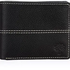 WOODLAND Mens Leather Utility Wallet (Black)