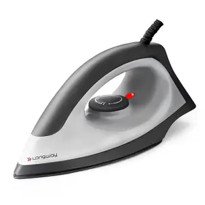 Longway Kwid Light Weight Non-Stick Teflon Coated Dry Iron, Electric Iron for Clothes (1100 Watt)