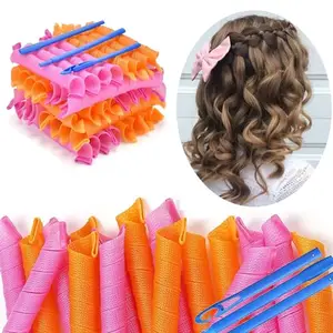 IYAAN Heatless Curling Hair Rollers For Heatless Curls Magic Hair Curling Roller Spiral Hair Roller For Women And Girls Set Of 36 Pcs Pack Of 1