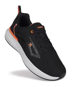 PARAGON Eeken KESHGIA105 Men Casual Shoes | Stylish Comfortable Walking Outdoor Shoes | Daily & Occasion Wear | Smart & Trendy Black Orange