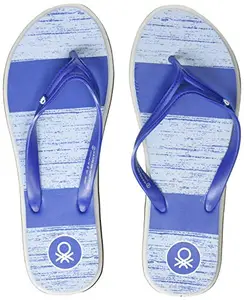United Colors of Benetton Women Royal Blue Flip-Flops-6 UK (39 EU) (19A8CFFPL428I)