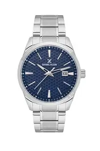 Daniel Klein Blue Premium Men's Analog Watch With Metallic Strap - DK.1.13806-3
