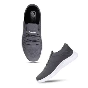 Unistar Men's Sport Shoes for Running, Walking, Jogging & Gym Tranning | Lightweight Comfortable Memory Foam Insole (Dark Grey)